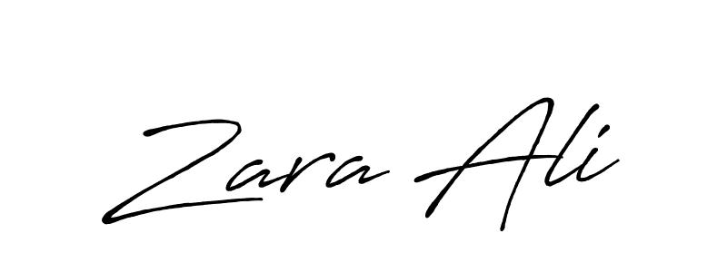 Design your own signature with our free online signature maker. With this signature software, you can create a handwritten (Antro_Vectra_Bolder) signature for name Zara Ali. Zara Ali signature style 7 images and pictures png