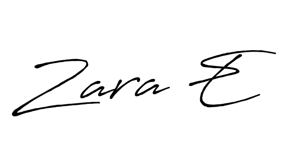 Design your own signature with our free online signature maker. With this signature software, you can create a handwritten (Antro_Vectra_Bolder) signature for name Zara E. Zara E signature style 7 images and pictures png