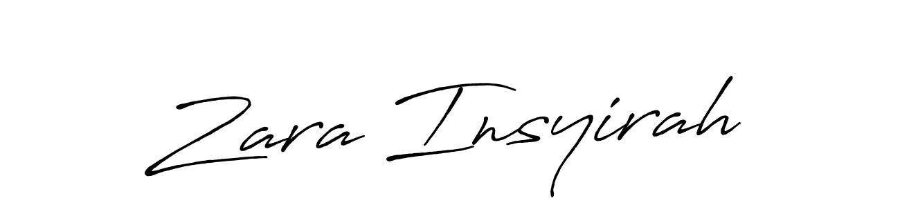 You can use this online signature creator to create a handwritten signature for the name Zara Insyirah. This is the best online autograph maker. Zara Insyirah signature style 7 images and pictures png