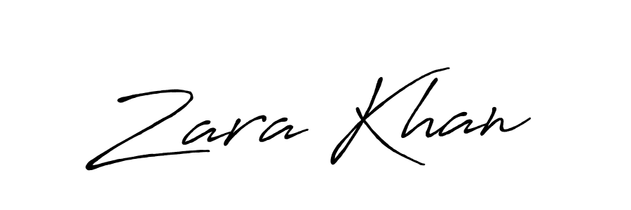 Zara Khan stylish signature style. Best Handwritten Sign (Antro_Vectra_Bolder) for my name. Handwritten Signature Collection Ideas for my name Zara Khan. Zara Khan signature style 7 images and pictures png