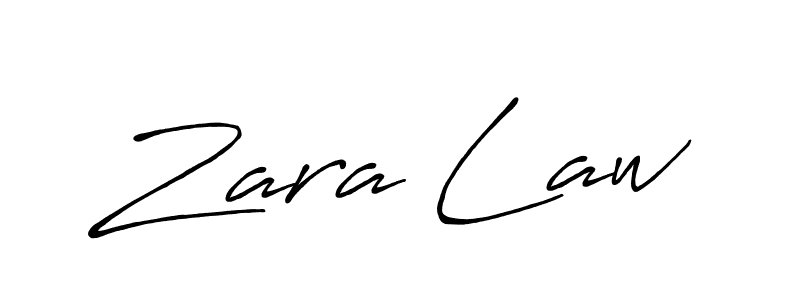 How to make Zara Law signature? Antro_Vectra_Bolder is a professional autograph style. Create handwritten signature for Zara Law name. Zara Law signature style 7 images and pictures png