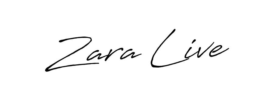 Zara Live stylish signature style. Best Handwritten Sign (Antro_Vectra_Bolder) for my name. Handwritten Signature Collection Ideas for my name Zara Live. Zara Live signature style 7 images and pictures png