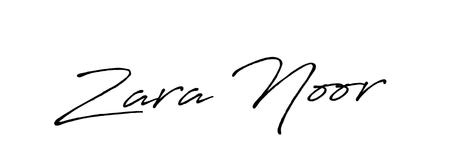 It looks lik you need a new signature style for name Zara Noor. Design unique handwritten (Antro_Vectra_Bolder) signature with our free signature maker in just a few clicks. Zara Noor signature style 7 images and pictures png