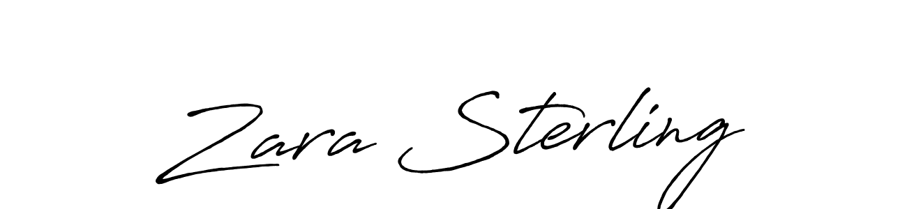 Also we have Zara Sterling name is the best signature style. Create professional handwritten signature collection using Antro_Vectra_Bolder autograph style. Zara Sterling signature style 7 images and pictures png