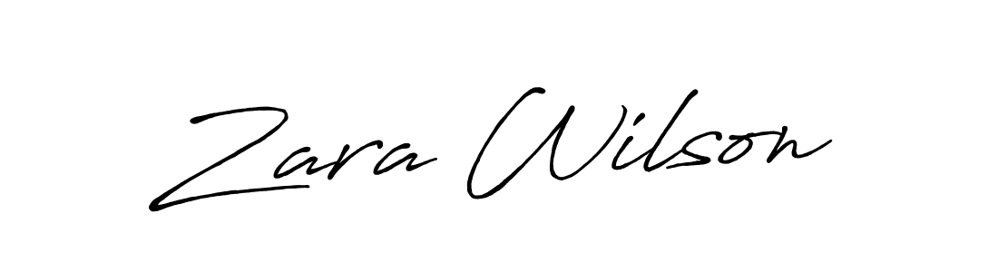 How to make Zara Wilson signature? Antro_Vectra_Bolder is a professional autograph style. Create handwritten signature for Zara Wilson name. Zara Wilson signature style 7 images and pictures png