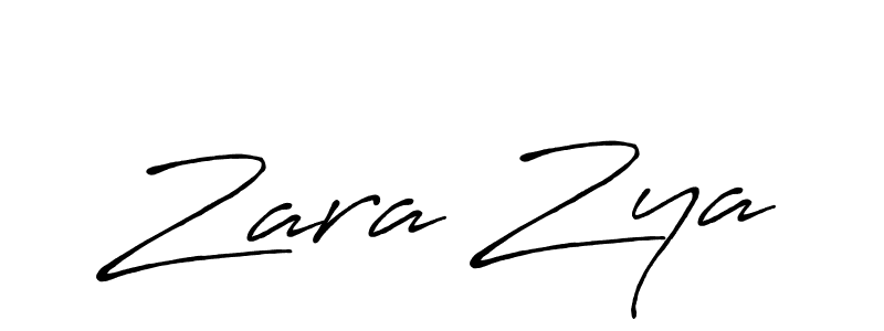 if you are searching for the best signature style for your name Zara Zya. so please give up your signature search. here we have designed multiple signature styles  using Antro_Vectra_Bolder. Zara Zya signature style 7 images and pictures png