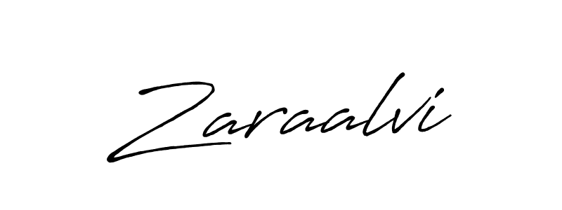 How to make Zaraalvi name signature. Use Antro_Vectra_Bolder style for creating short signs online. This is the latest handwritten sign. Zaraalvi signature style 7 images and pictures png
