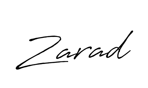 Also we have Zarad name is the best signature style. Create professional handwritten signature collection using Antro_Vectra_Bolder autograph style. Zarad signature style 7 images and pictures png