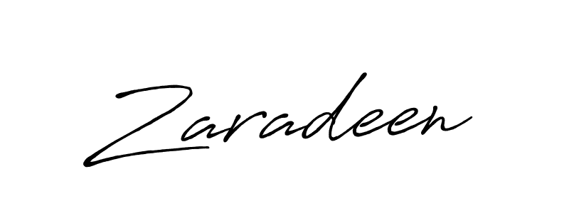 Design your own signature with our free online signature maker. With this signature software, you can create a handwritten (Antro_Vectra_Bolder) signature for name Zaradeen. Zaradeen signature style 7 images and pictures png