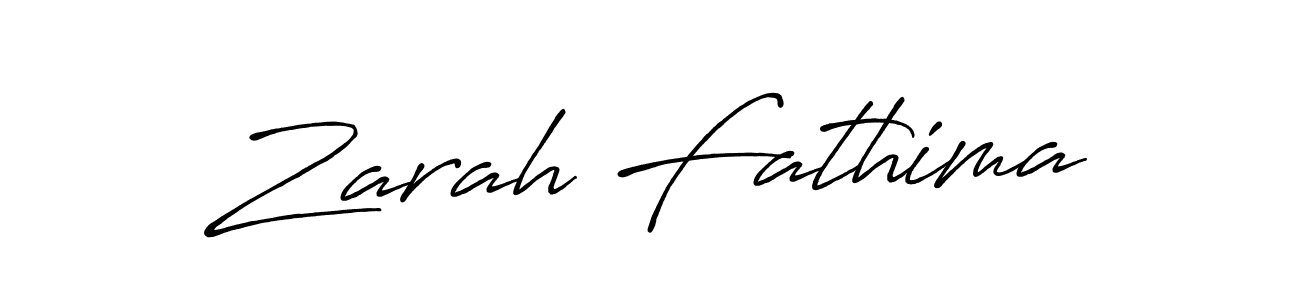 Use a signature maker to create a handwritten signature online. With this signature software, you can design (Antro_Vectra_Bolder) your own signature for name Zarah Fathima. Zarah Fathima signature style 7 images and pictures png