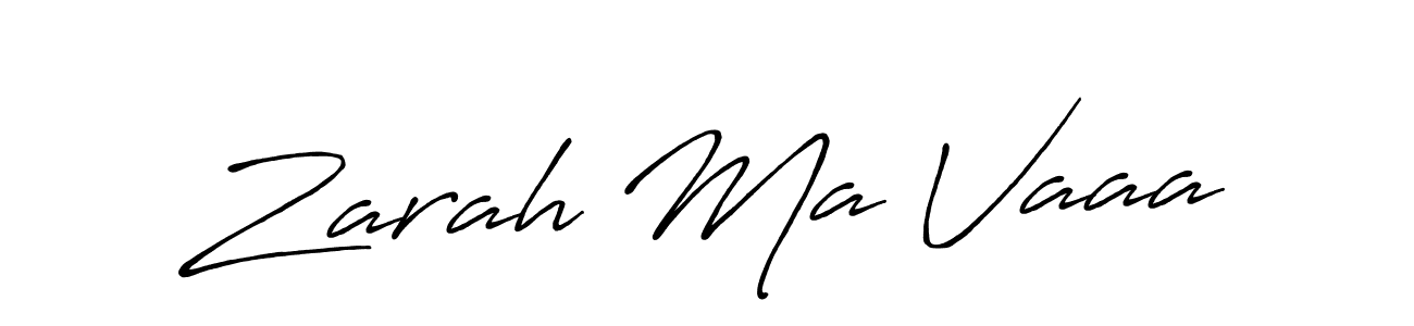 Use a signature maker to create a handwritten signature online. With this signature software, you can design (Antro_Vectra_Bolder) your own signature for name Zarah Ma Vaaa. Zarah Ma Vaaa signature style 7 images and pictures png
