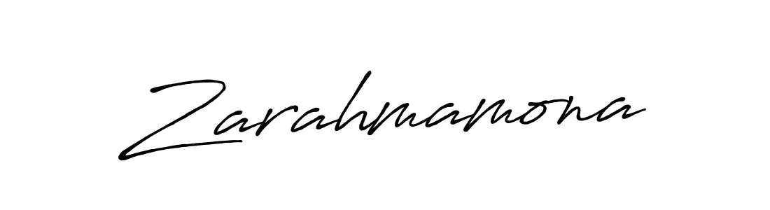 Also we have Zarahmamona name is the best signature style. Create professional handwritten signature collection using Antro_Vectra_Bolder autograph style. Zarahmamona signature style 7 images and pictures png