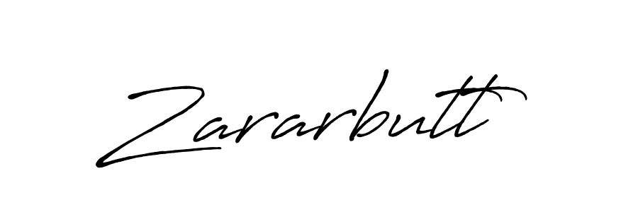 How to make Zararbutt signature? Antro_Vectra_Bolder is a professional autograph style. Create handwritten signature for Zararbutt name. Zararbutt signature style 7 images and pictures png