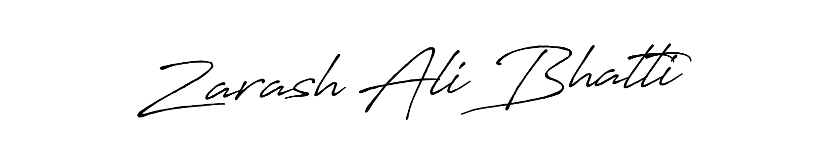 How to Draw Zarash Ali Bhatti signature style? Antro_Vectra_Bolder is a latest design signature styles for name Zarash Ali Bhatti. Zarash Ali Bhatti signature style 7 images and pictures png