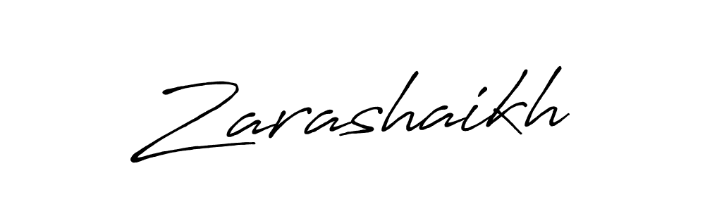 Zarashaikh stylish signature style. Best Handwritten Sign (Antro_Vectra_Bolder) for my name. Handwritten Signature Collection Ideas for my name Zarashaikh. Zarashaikh signature style 7 images and pictures png