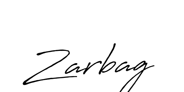 How to make Zarbag name signature. Use Antro_Vectra_Bolder style for creating short signs online. This is the latest handwritten sign. Zarbag signature style 7 images and pictures png