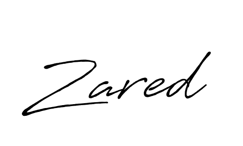 How to make Zared signature? Antro_Vectra_Bolder is a professional autograph style. Create handwritten signature for Zared name. Zared signature style 7 images and pictures png