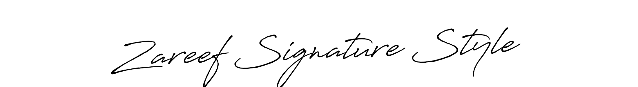 How to make Zareef Signature Style signature? Antro_Vectra_Bolder is a professional autograph style. Create handwritten signature for Zareef Signature Style name. Zareef Signature Style signature style 7 images and pictures png