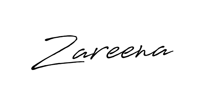 Use a signature maker to create a handwritten signature online. With this signature software, you can design (Antro_Vectra_Bolder) your own signature for name Zareena. Zareena signature style 7 images and pictures png