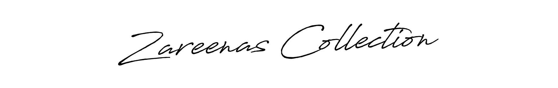Once you've used our free online signature maker to create your best signature Antro_Vectra_Bolder style, it's time to enjoy all of the benefits that Zareenas Collection name signing documents. Zareenas Collection signature style 7 images and pictures png
