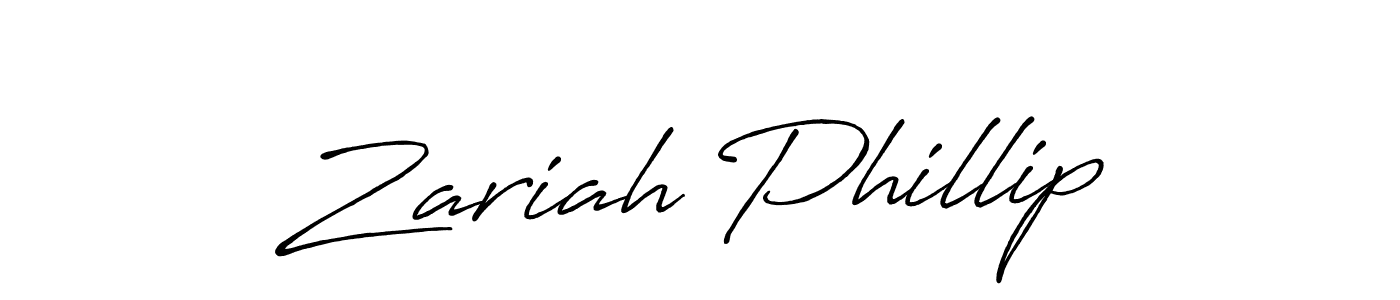 It looks lik you need a new signature style for name Zariah Phillip. Design unique handwritten (Antro_Vectra_Bolder) signature with our free signature maker in just a few clicks. Zariah Phillip signature style 7 images and pictures png