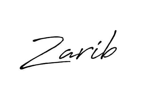 Design your own signature with our free online signature maker. With this signature software, you can create a handwritten (Antro_Vectra_Bolder) signature for name Zarib. Zarib signature style 7 images and pictures png