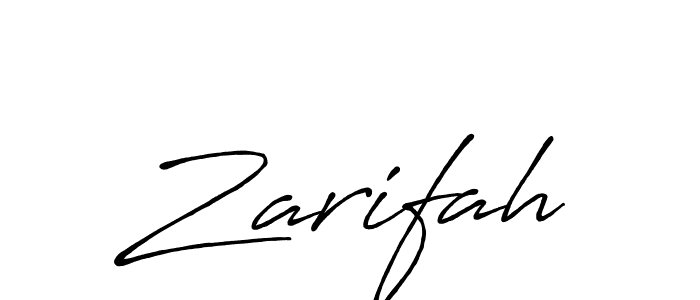 How to make Zarifah signature? Antro_Vectra_Bolder is a professional autograph style. Create handwritten signature for Zarifah name. Zarifah signature style 7 images and pictures png