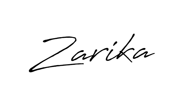Design your own signature with our free online signature maker. With this signature software, you can create a handwritten (Antro_Vectra_Bolder) signature for name Zarika. Zarika signature style 7 images and pictures png