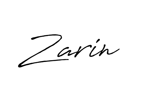 Zarin stylish signature style. Best Handwritten Sign (Antro_Vectra_Bolder) for my name. Handwritten Signature Collection Ideas for my name Zarin. Zarin signature style 7 images and pictures png