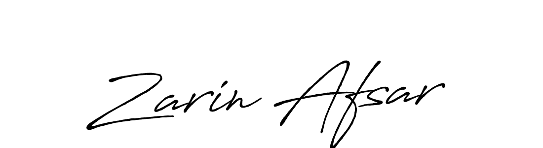 Zarin Afsar stylish signature style. Best Handwritten Sign (Antro_Vectra_Bolder) for my name. Handwritten Signature Collection Ideas for my name Zarin Afsar. Zarin Afsar signature style 7 images and pictures png