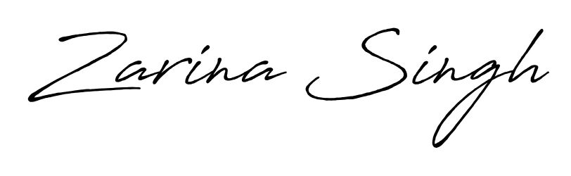 The best way (Antro_Vectra_Bolder) to make a short signature is to pick only two or three words in your name. For converting this name Zarina Singh. Zarina Singh signature style 7 images and pictures png