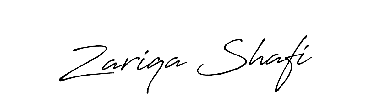 Also we have Zariqa Shafi name is the best signature style. Create professional handwritten signature collection using Antro_Vectra_Bolder autograph style. Zariqa Shafi signature style 7 images and pictures png