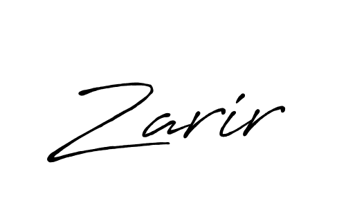 How to make Zarir name signature. Use Antro_Vectra_Bolder style for creating short signs online. This is the latest handwritten sign. Zarir signature style 7 images and pictures png