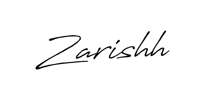 How to make Zarishh name signature. Use Antro_Vectra_Bolder style for creating short signs online. This is the latest handwritten sign. Zarishh signature style 7 images and pictures png