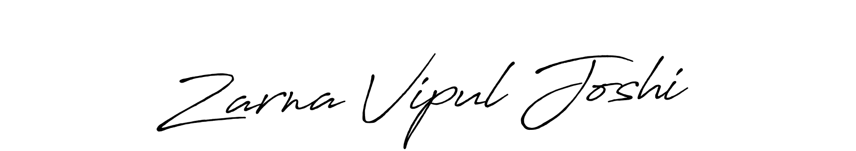 How to make Zarna Vipul Joshi signature? Antro_Vectra_Bolder is a professional autograph style. Create handwritten signature for Zarna Vipul Joshi name. Zarna Vipul Joshi signature style 7 images and pictures png