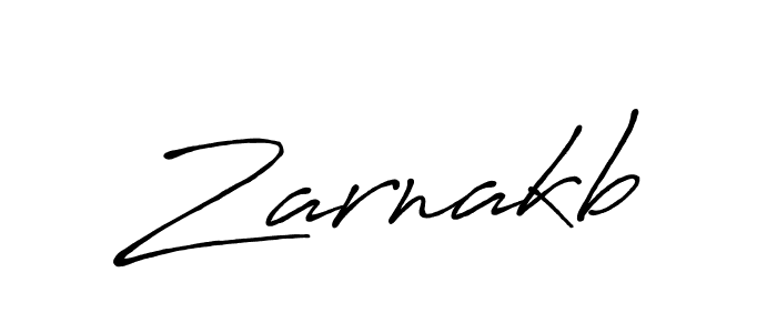 Zarnakb stylish signature style. Best Handwritten Sign (Antro_Vectra_Bolder) for my name. Handwritten Signature Collection Ideas for my name Zarnakb. Zarnakb signature style 7 images and pictures png