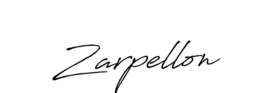 Make a beautiful signature design for name Zarpellon. With this signature (Antro_Vectra_Bolder) style, you can create a handwritten signature for free. Zarpellon signature style 7 images and pictures png