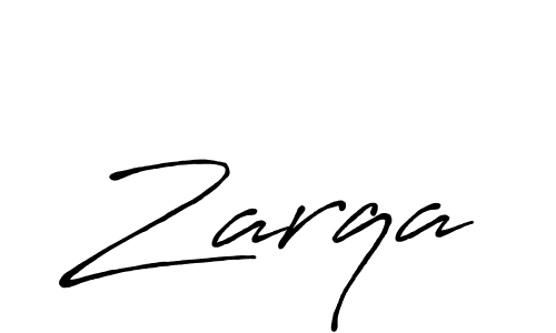 Use a signature maker to create a handwritten signature online. With this signature software, you can design (Antro_Vectra_Bolder) your own signature for name Zarqa. Zarqa signature style 7 images and pictures png