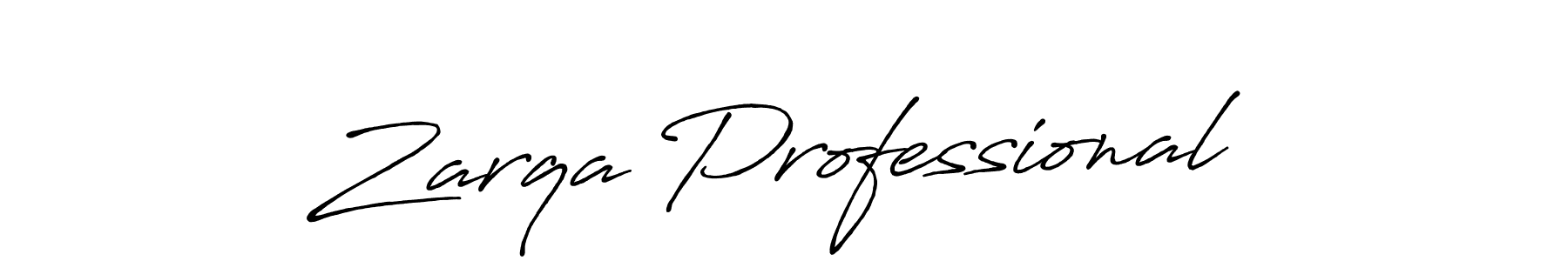 Use a signature maker to create a handwritten signature online. With this signature software, you can design (Antro_Vectra_Bolder) your own signature for name Zarqa Professional. Zarqa Professional signature style 7 images and pictures png