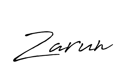 It looks lik you need a new signature style for name Zarun. Design unique handwritten (Antro_Vectra_Bolder) signature with our free signature maker in just a few clicks. Zarun signature style 7 images and pictures png