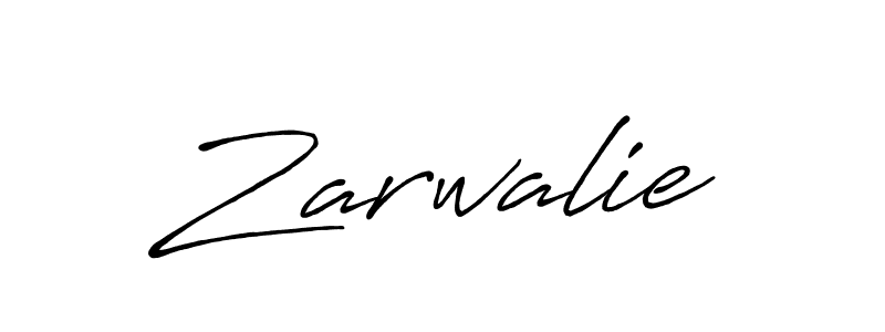 Make a beautiful signature design for name Zarwalie. With this signature (Antro_Vectra_Bolder) style, you can create a handwritten signature for free. Zarwalie signature style 7 images and pictures png