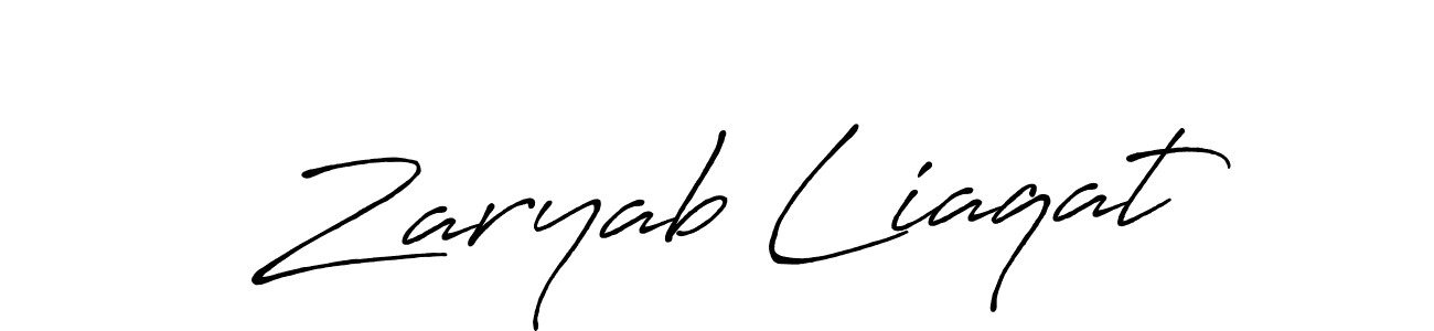 How to Draw Zaryab Liaqat signature style? Antro_Vectra_Bolder is a latest design signature styles for name Zaryab Liaqat. Zaryab Liaqat signature style 7 images and pictures png