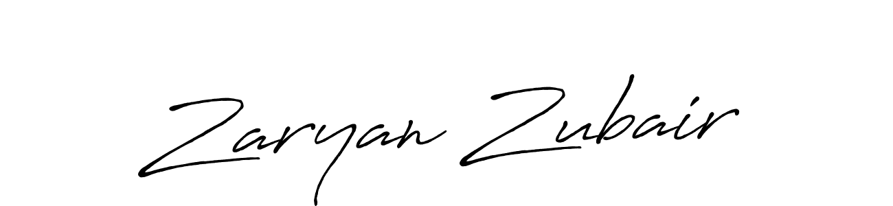 Antro_Vectra_Bolder is a professional signature style that is perfect for those who want to add a touch of class to their signature. It is also a great choice for those who want to make their signature more unique. Get Zaryan Zubair name to fancy signature for free. Zaryan Zubair signature style 7 images and pictures png