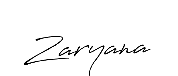 Use a signature maker to create a handwritten signature online. With this signature software, you can design (Antro_Vectra_Bolder) your own signature for name Zaryana. Zaryana signature style 7 images and pictures png