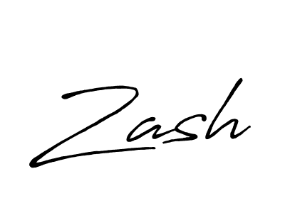 Use a signature maker to create a handwritten signature online. With this signature software, you can design (Antro_Vectra_Bolder) your own signature for name Zash. Zash signature style 7 images and pictures png