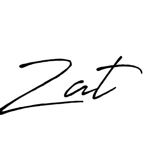 Best and Professional Signature Style for Zat. Antro_Vectra_Bolder Best Signature Style Collection. Zat signature style 7 images and pictures png