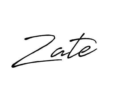 Create a beautiful signature design for name Zate. With this signature (Antro_Vectra_Bolder) fonts, you can make a handwritten signature for free. Zate signature style 7 images and pictures png