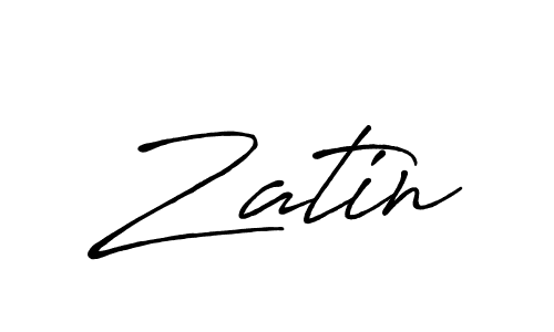 How to make Zatin name signature. Use Antro_Vectra_Bolder style for creating short signs online. This is the latest handwritten sign. Zatin signature style 7 images and pictures png