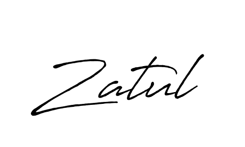 Create a beautiful signature design for name Zatul. With this signature (Antro_Vectra_Bolder) fonts, you can make a handwritten signature for free. Zatul signature style 7 images and pictures png