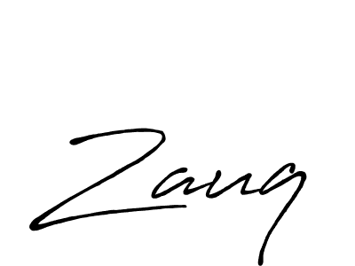 You should practise on your own different ways (Antro_Vectra_Bolder) to write your name (Zauq) in signature. don't let someone else do it for you. Zauq signature style 7 images and pictures png
